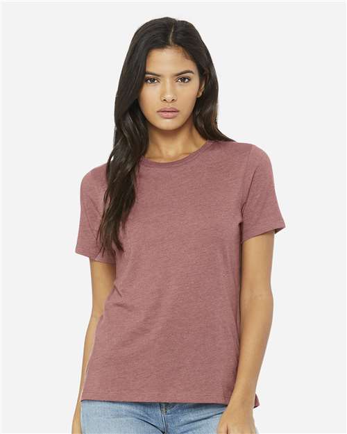 BELLA + CANVAS 6400CVC Women’s Relaxed Fit Heather CVC Tee