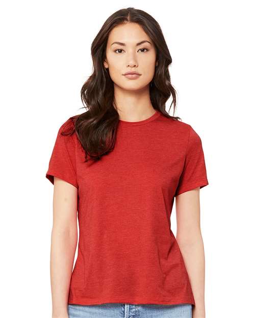 BELLA + CANVAS 6400CVC Women’s Relaxed Fit Heather CVC Tee