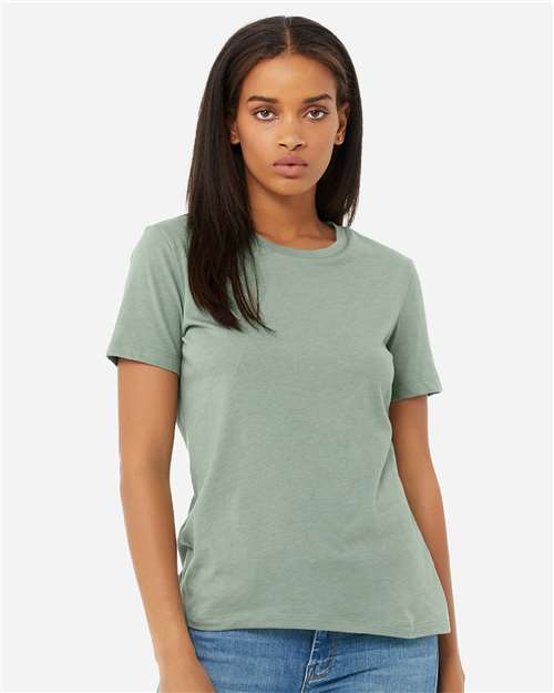 BELLA + CANVAS 6400CVC Women’s Relaxed Fit Heather CVC Tee