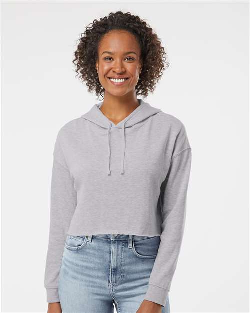 Independent Trading Co. - Women’s Lightweight Crop Hooded Sweatshirt - AFX64CRP