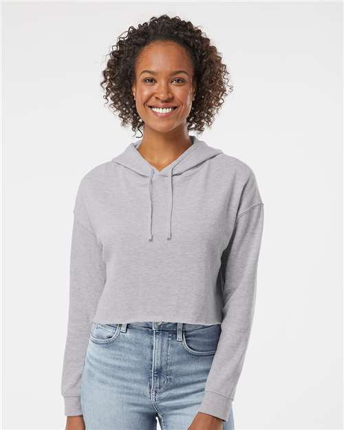Independent Trading Co. AFX64CRP Women’s Lightweight Crop Hooded Sweatshirt