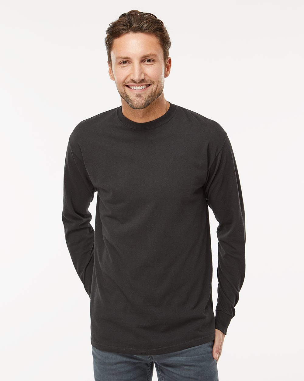 M&O 4820 Unisex Gold Soft Touch Long Sleeve T-Shirt
