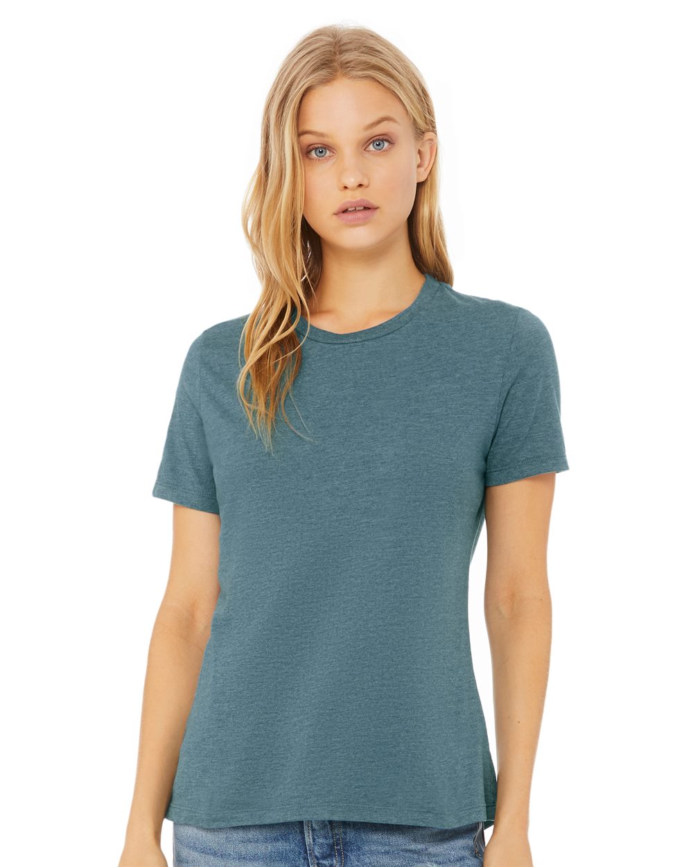 BELLA + CANVAS 6400CVC Women’s Relaxed Fit Heather CVC Tee