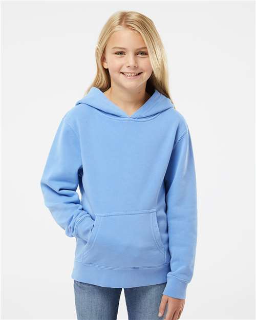 Independent Trading Co. PRM1500Y Youth Midweight Pigment-Dyed Hooded Sweatshirt