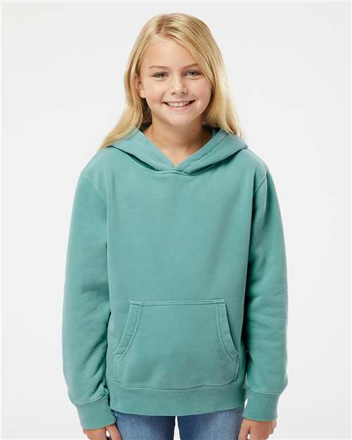 Independent Trading Co. PRM1500Y Youth Midweight Pigment-Dyed Hooded Sweatshirt