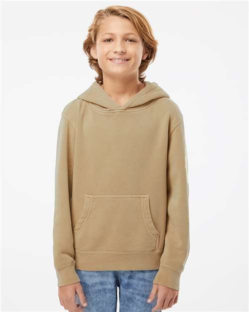 Independent Trading Co. PRM1500Y Youth Midweight Pigment-Dyed Hooded Sweatshirt