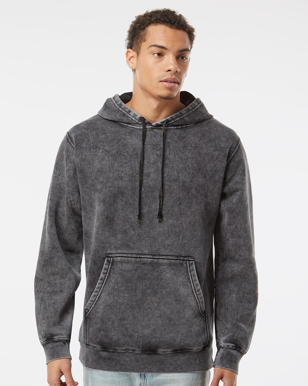 Independent Trading Co. PRM4500MW Unisex Midweight Mineral Wash Hooded Sweatshirt
