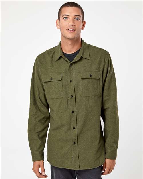 Burnside - Solid Flannel Shirt - 8200
