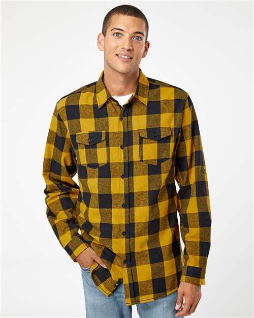 Burnside - Yarn-Dyed Long Sleeve Flannel Shirt - 8210