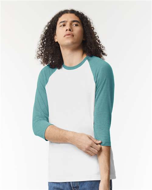 American Apparel - Unisex CVC Three-Quarter Sleeve Tee - 2003CVC