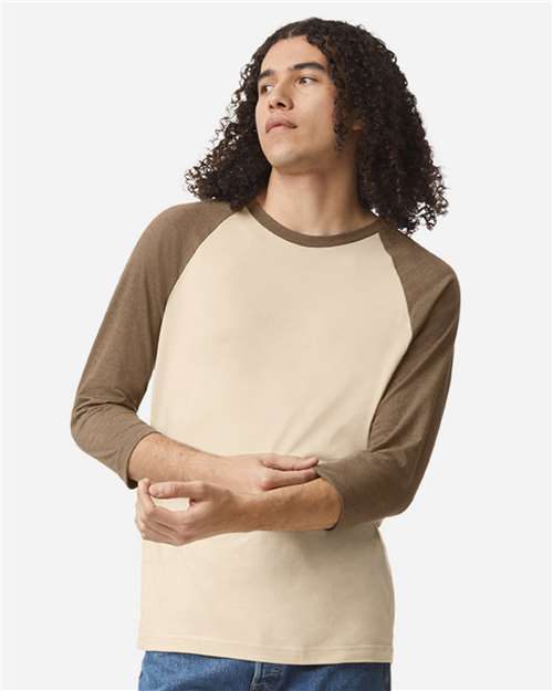 American Apparel - Unisex CVC Three-Quarter Sleeve Tee - 2003CVC