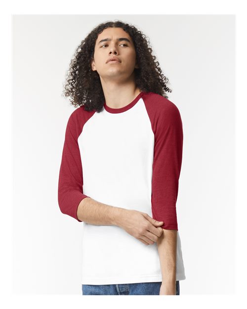 American Apparel - Unisex CVC Three-Quarter Sleeve Tee - 2003CVC