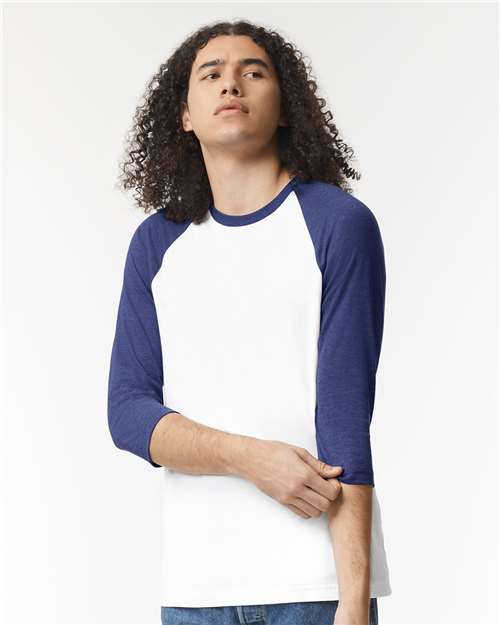 American Apparel - Unisex CVC Three-Quarter Sleeve Tee - 2003CVC