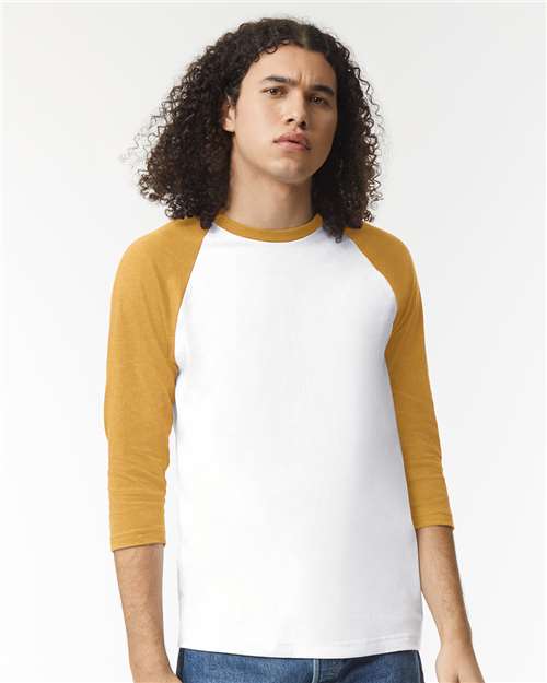 American Apparel - Unisex CVC Three-Quarter Sleeve Tee - 2003CVC