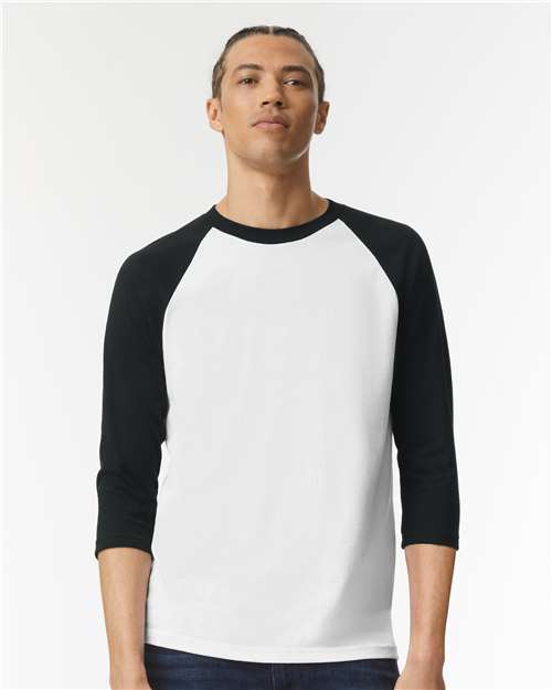 American Apparel - Unisex CVC Three-Quarter Sleeve Tee - 2003CVC